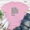 Cats. Coffee. Couch. Me. Standard Tee Light Pink
