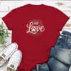 Patriotic Love Standard Tee Red