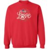 Patriotic Love Sweatshirt Red