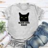Black Cats Rule!! Standard Tee Heather Grey