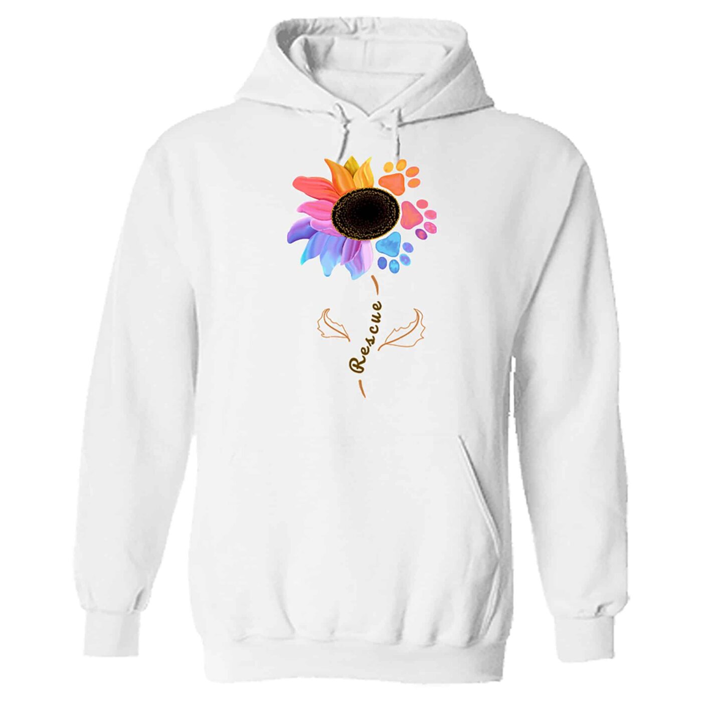 Rescue Flower Hoodie White