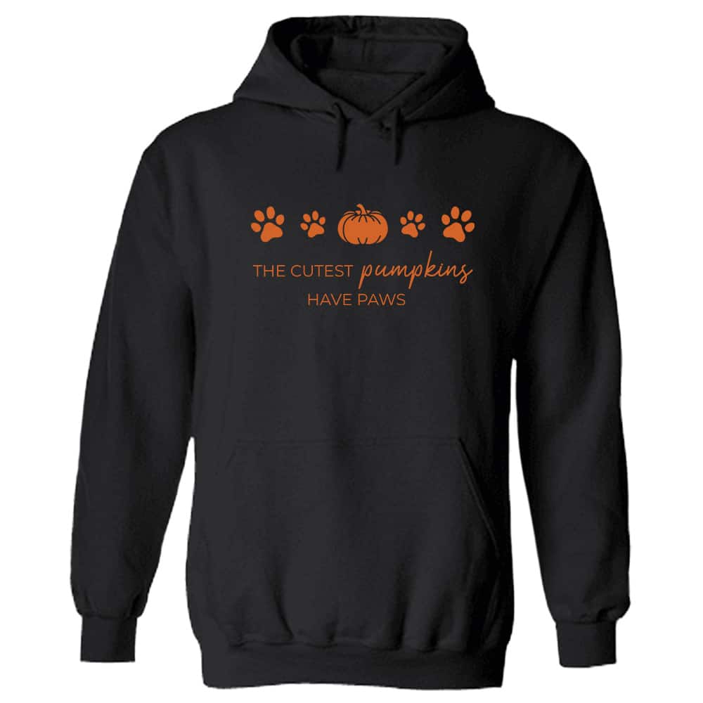 The Cutest Pumpkins Have Paws Hoodie Black
