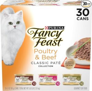 Fancy Feast Poultry and Beef Feast Classic Pate Collection Grain Free Wet Cat Food