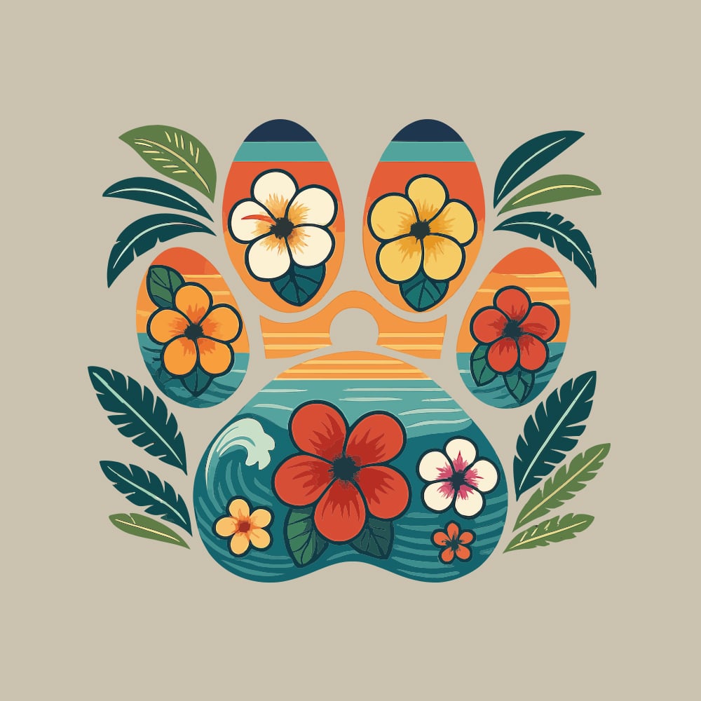 Aloha Paw Standard Tee Tan - Image 2