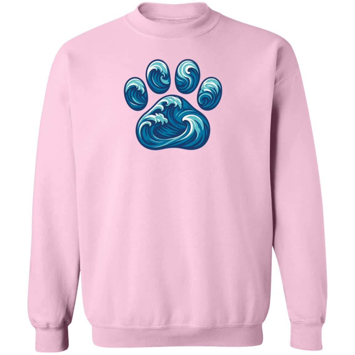 Paw Wave Sweatshirt Light Pink
