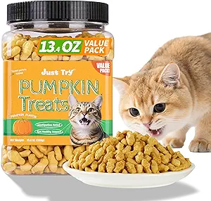 Just Try 13.4 OZ Pumpkin Cat Treats