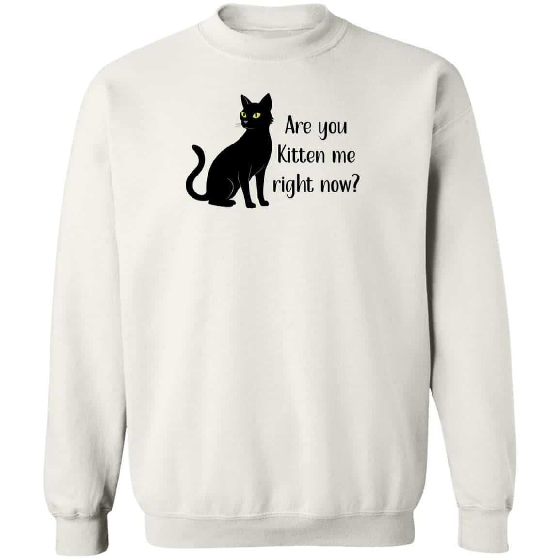 Are You Kitten Me Right Now? Sweatshirt White