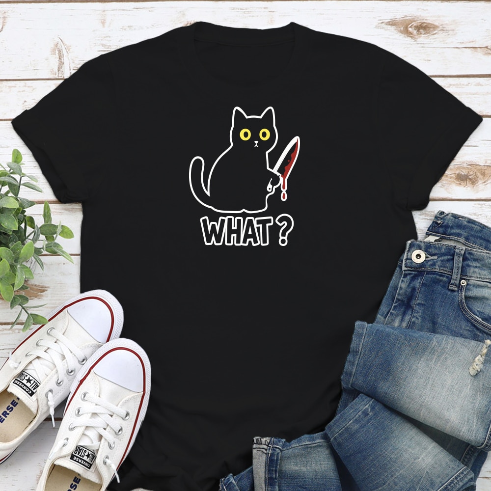 What? Black Cat Standard Tee Black