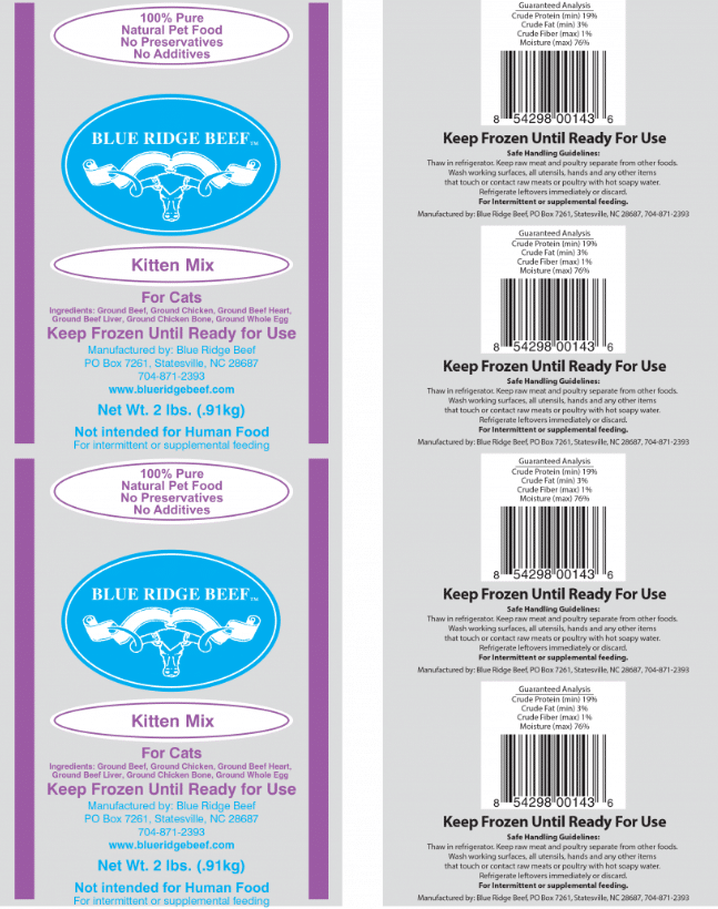 Blue Ridge Beef Kitten Mix cat food recall