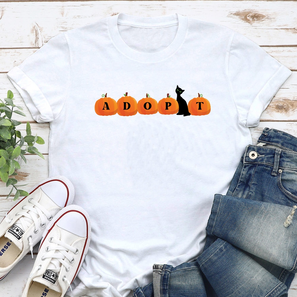 Adopt Pumpkins Standard Tee White