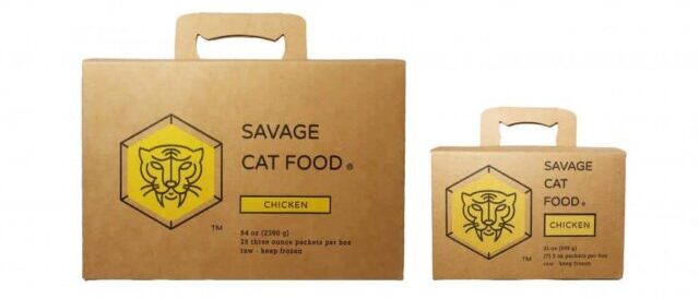 Savage Pet Large Chicken Box and Small Chicken Box cat food recall