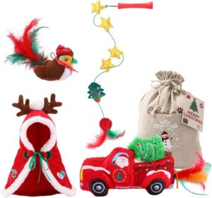 Christmas Cat Toy Set