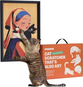 Decorative Wall Art Cat Scratcher for Vertical Scratching