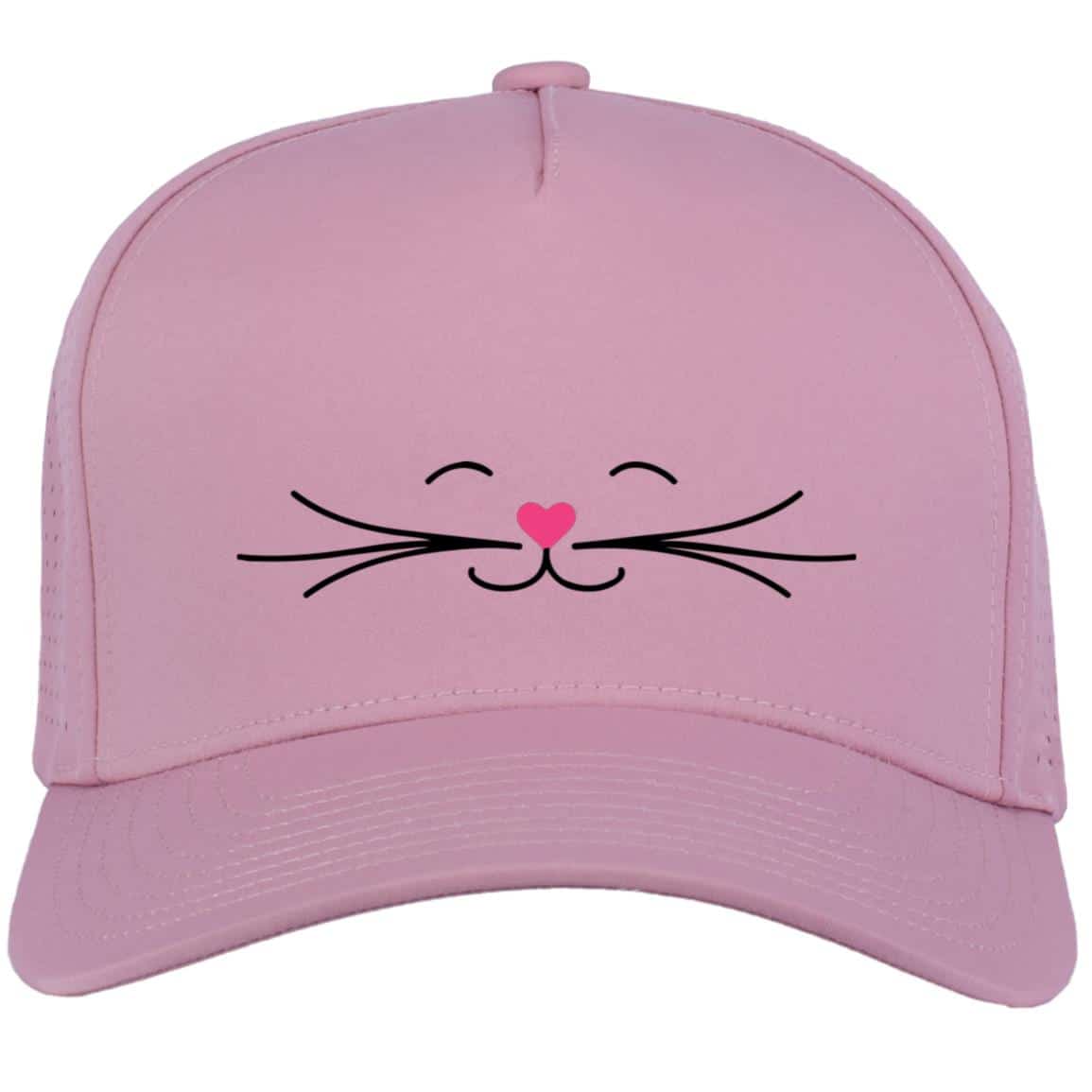 Kitty Smile Weekender Perforated Snapback Cap Pink
