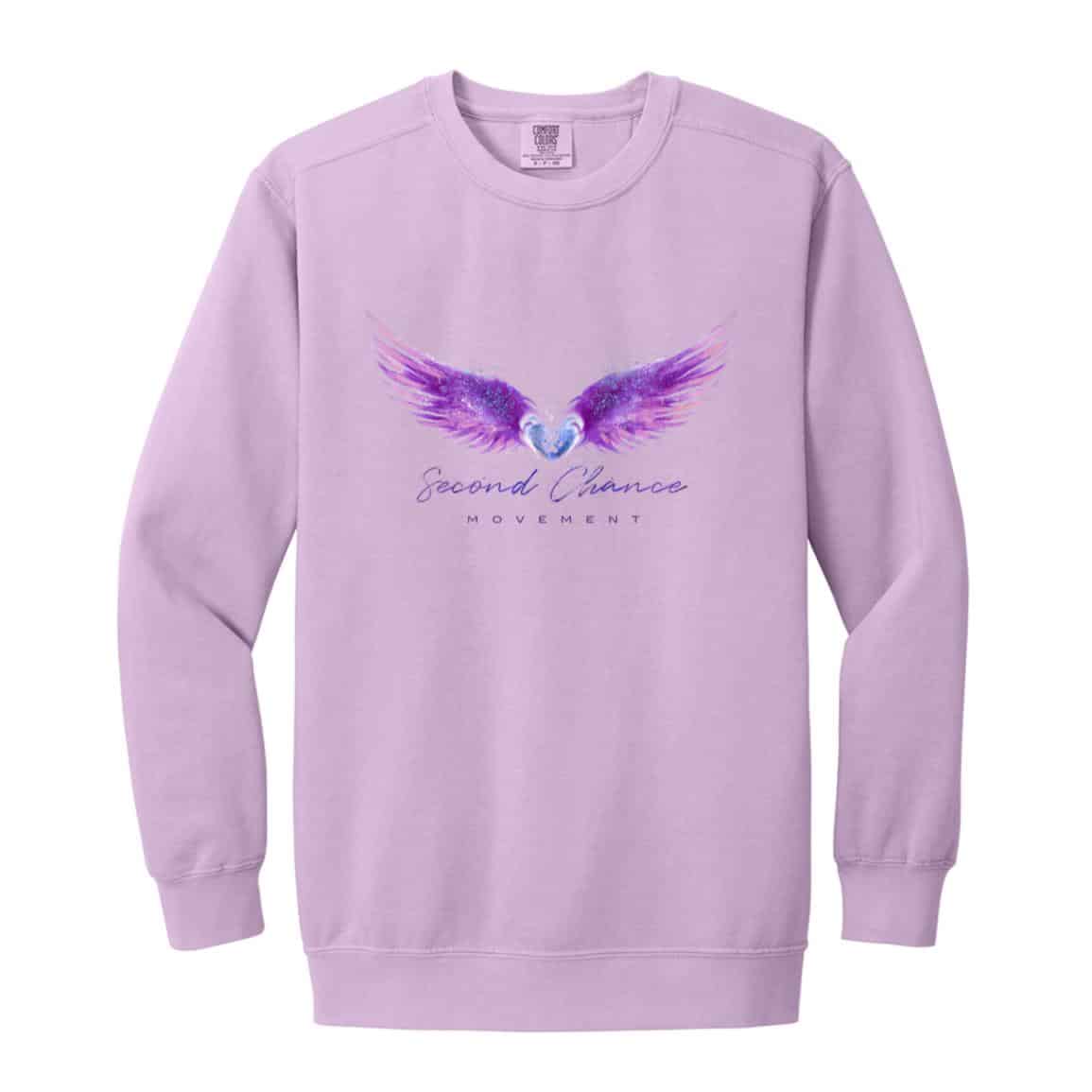 Comfort Colors Second Chance Movement Premium Sweatshirt Orchid