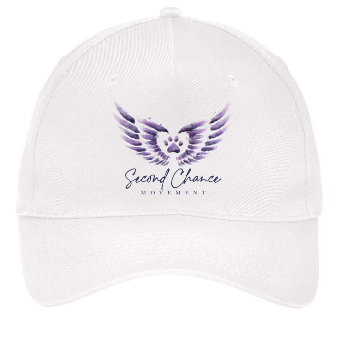 Second Chance Movement 5-Panel Twill Cap White