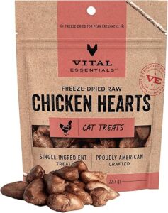 Vital Essentials Chicken Hearts Cat Treats