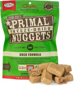 Primal Freeze Dried Cat Food Nuggets Duck