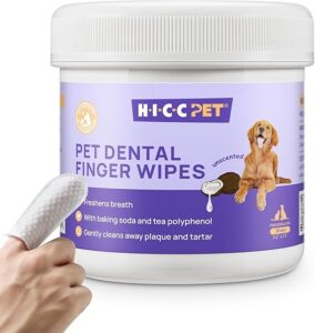 HICC Pet Teeth Cleaning Wipes for Dogs & Cats