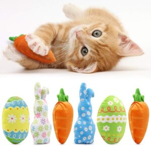 CiyvoLyeen Easter Spring Cat Catnip Kitten Chew Bite Toys