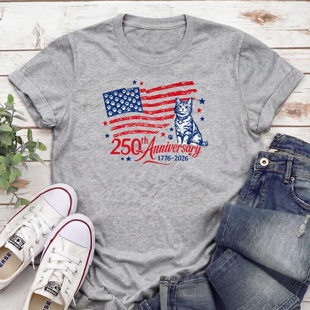 1776-2026 250th Anniversary Standard Tee Heather Grey