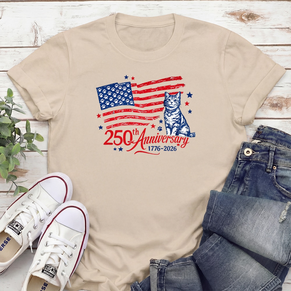 1776-2026 250th Anniversary Standard Tee Tan