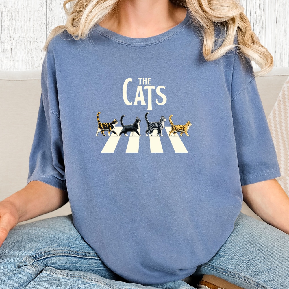 Comfort Colors Retro Catwalk Vintage Washed Tee - Blue Jean