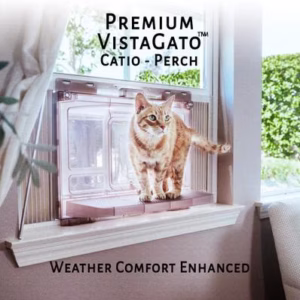 VistaGato Cat Window Catio & Perch 