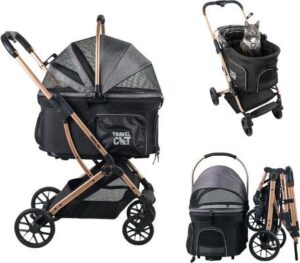 Travel Cat The Whisker Wagon Deluxe Cat Stroller 