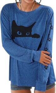 JINTING Cat Shirts for Women