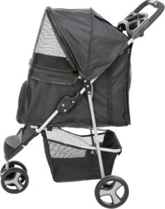 TRIXIE Foldable Pet Stroller for Cats and Dogs