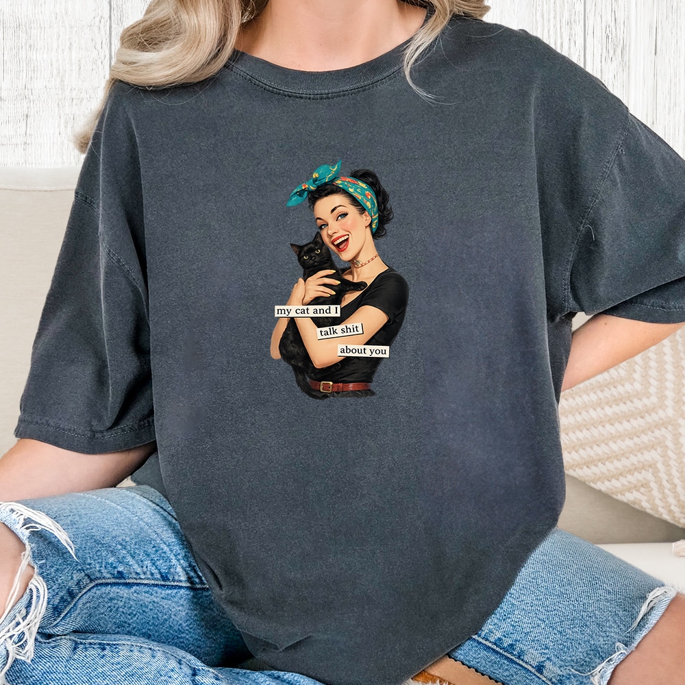 Comfort Colors We Talk About You Vintage Washed Tee - Pepper