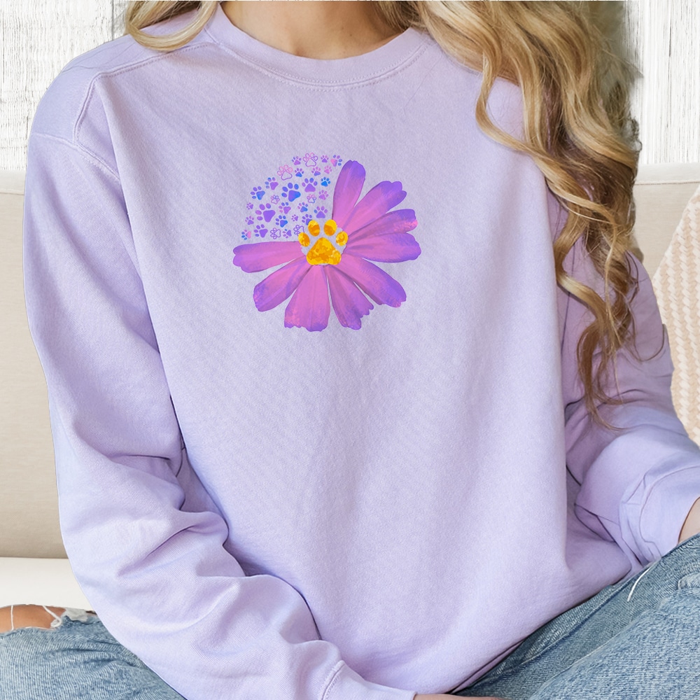 Comfort Colors Where Love Blooms Premium Sweatshirt - Orchid