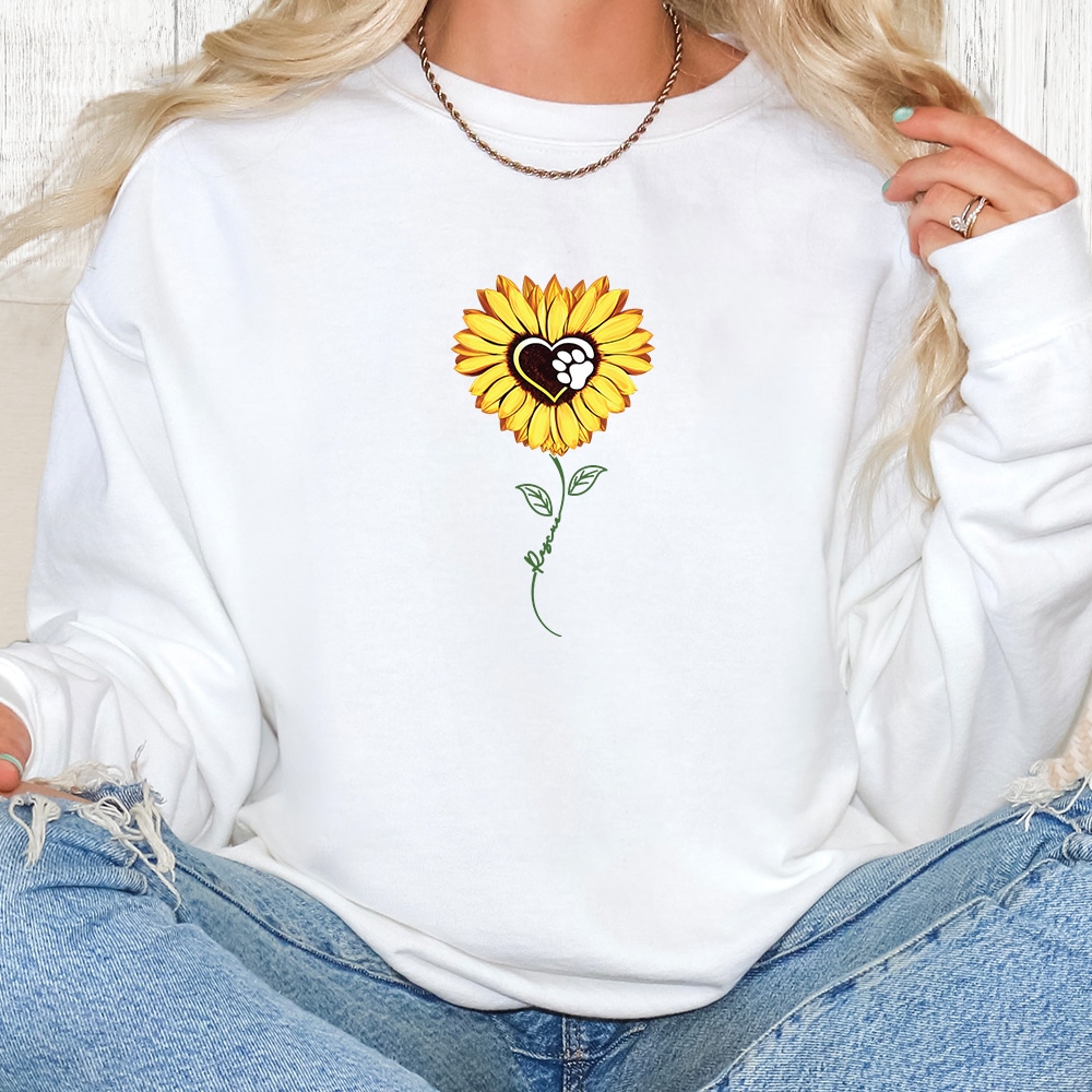 Comfort Colors Rescue Daisy Premium Sweatshirt - White