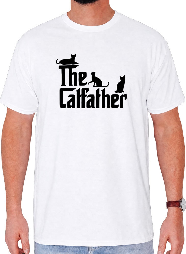 The Catfather Standard Tee White