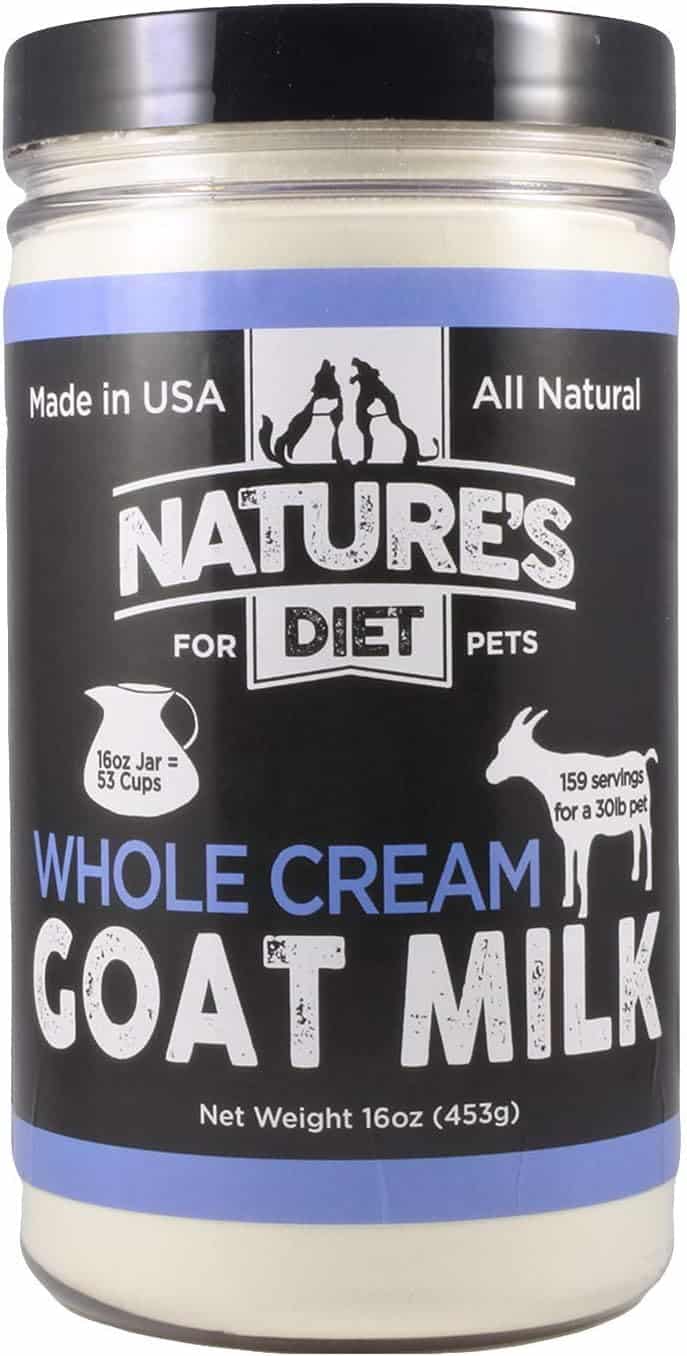 Nature's Diet Pet Dried Whole Cream Goat Milk for use as High Protein
