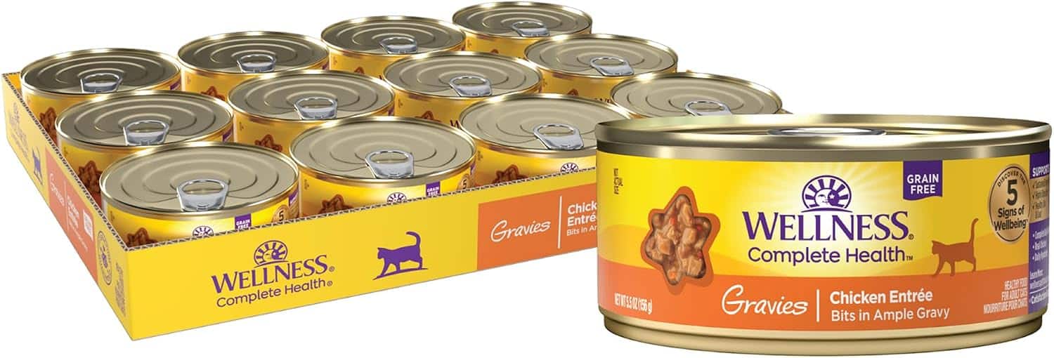 Wellness Complete Health Gravies Adult Canned Wet Cat Food