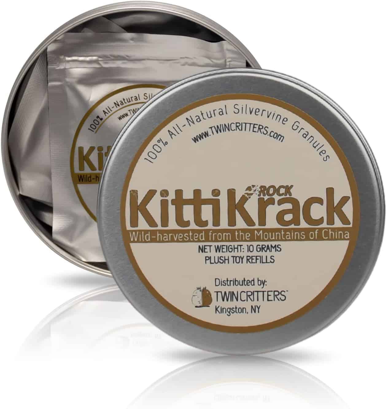 KittiKrack Rock Organic Silvervine Catnip Substitute for Cats & Kittens