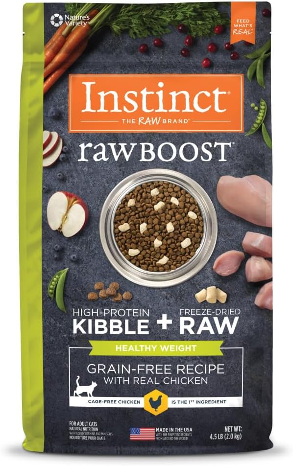 Instinct RawBoost Healthy Weight, Dry Cat Food + Freeze Dried