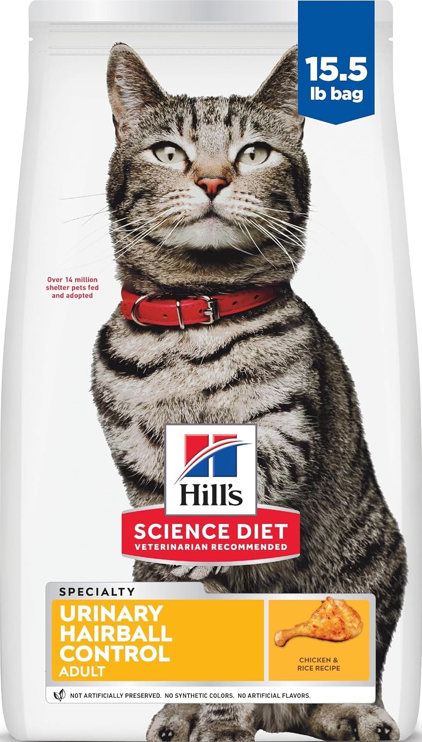Hill's Science Diet Adult Urinary & Hairball Control Dry Cat Food