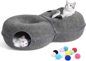  LovIntry 8-Shaped Large Cat Tunnel Bed 
