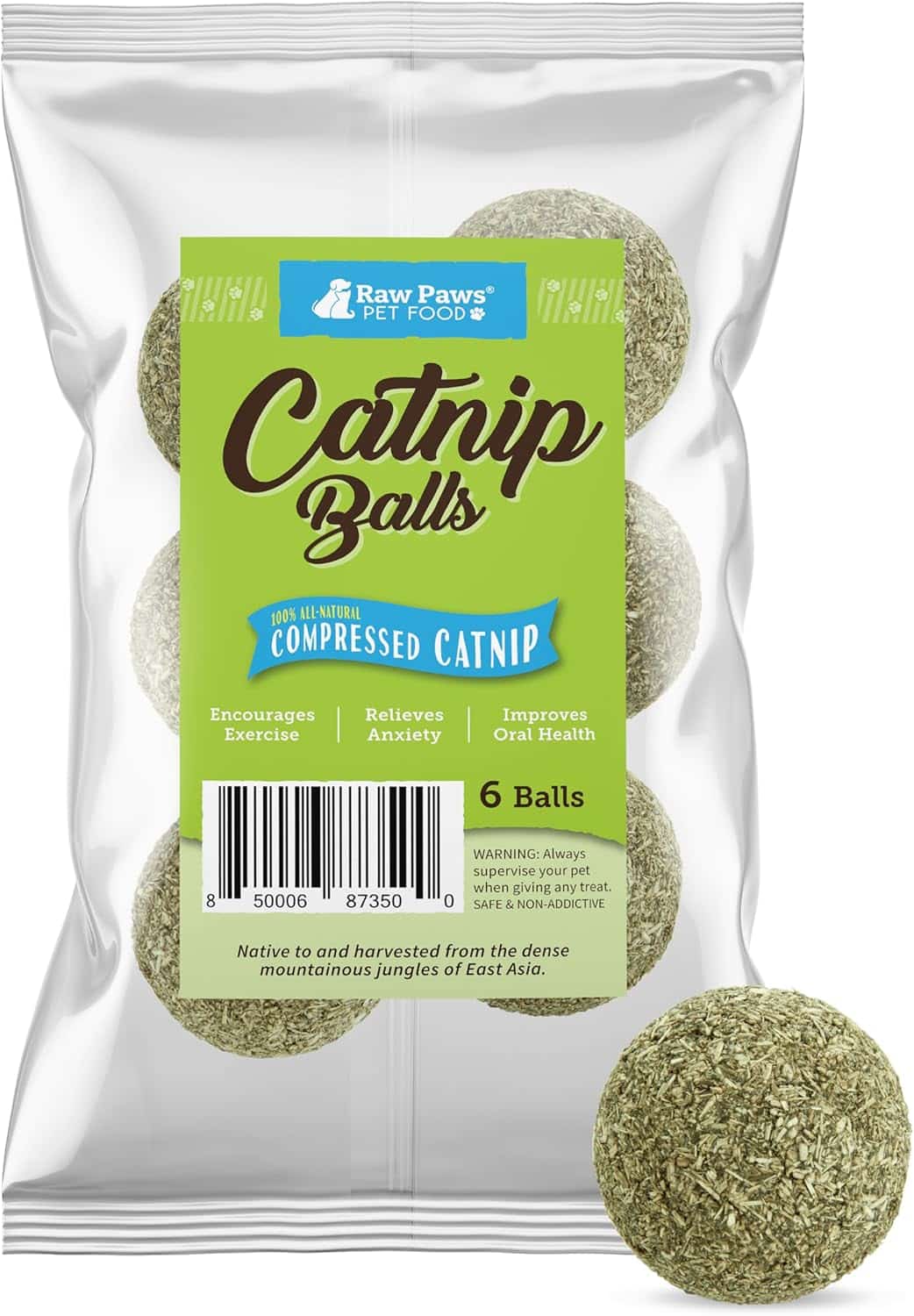 Raw Paws Catnip Balls for Cats
