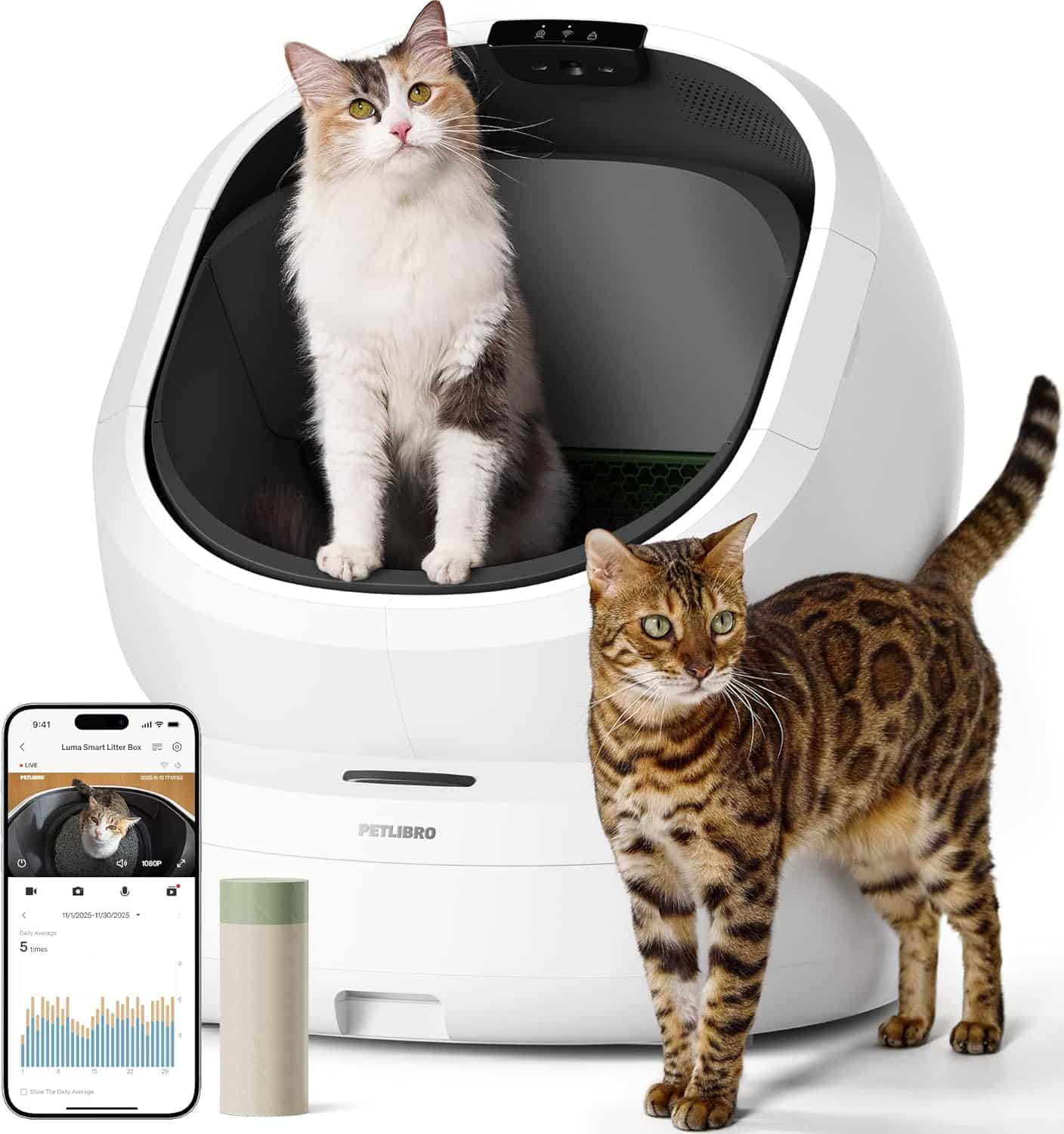 PETLIBRO Automatic Litter Box with AI-Camera Waste Analysis