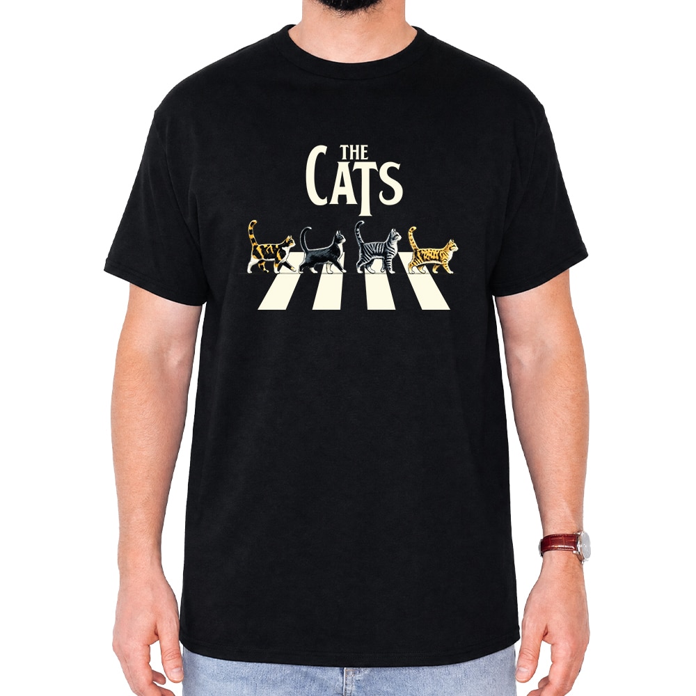 Retro Catty Road Standard Tee Black