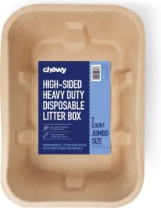 Chewy Made High-Sided Heavy Duty Disposable Litter Box