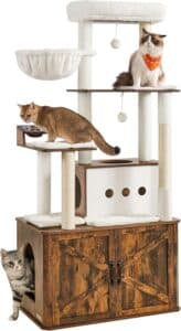 Feandrea Cat Tree, 66.9-Inch Cat Tower 
