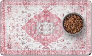Pet Food Mats for Floor, Absorbent Dog Mat