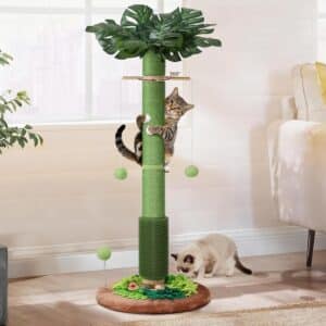 Cat Scratching Post, 40" Tall Palm Tree Scratch Post