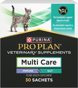 Purina Pro Plan Veterinary Cat Supplements Multi Care Feline Supplement – Digestive Probiotics