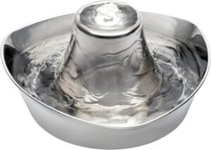 PetSafe Seaside Stainless Steel Cat & Dog Fountain